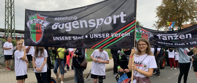 Unsere Abteilung beim Festumzug
